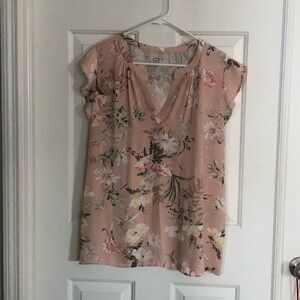 LOFT Blush Floral Women's Blouse